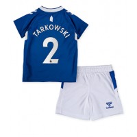 Everton James Tarkowski #2 Fußballbekleidung Heimtrikot Kinder 2022-23 Kurzarm (+ kurze hosen)